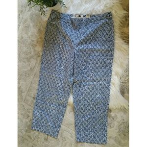 Talbots womens blue capris size 12